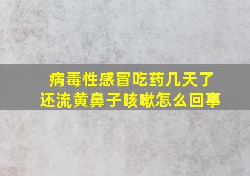 病毒性感冒吃药几天了还流黄鼻子咳嗽怎么回事