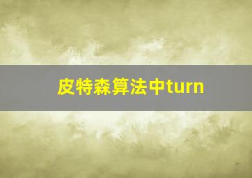 皮特森算法中turn