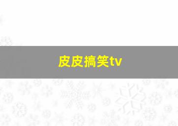 皮皮搞笑tv