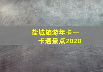 盐城旅游年卡一卡通景点2020