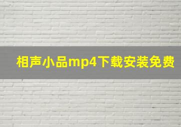 相声小品mp4下载安装免费