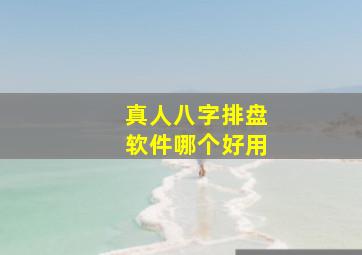 真人八字排盘软件哪个好用