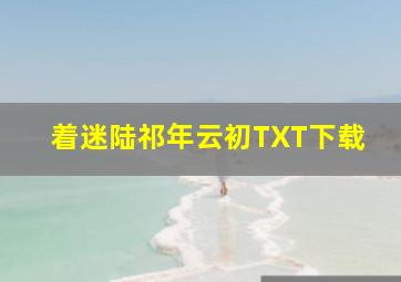 着迷陆祁年云初TXT下载