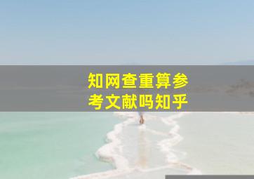 知网查重算参考文献吗知乎