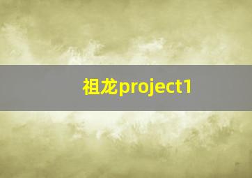 祖龙project1