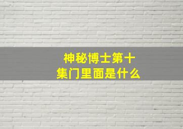 神秘博士第十集门里面是什么