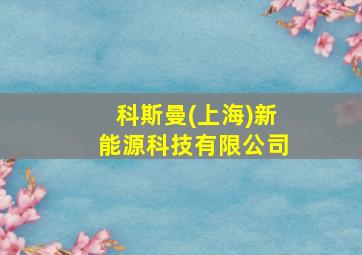 科斯曼(上海)新能源科技有限公司