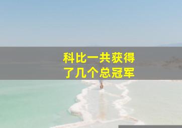 科比一共获得了几个总冠军