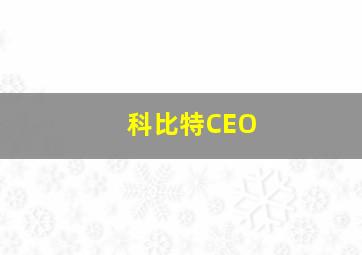 科比特CEO