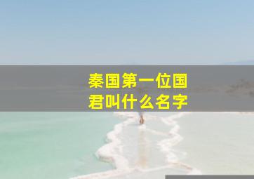 秦国第一位国君叫什么名字