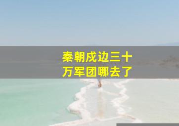 秦朝戍边三十万军团哪去了