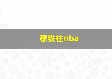 穆铁柱nba