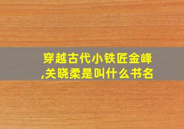 穿越古代小铁匠金峰,关晓柔是叫什么书名