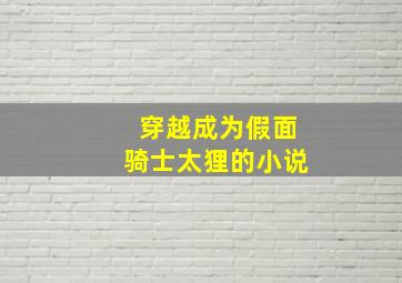 穿越成为假面骑士太狸的小说