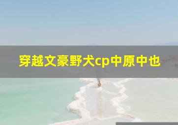 穿越文豪野犬cp中原中也