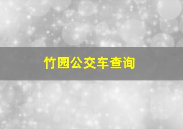 竹园公交车查询