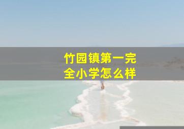 竹园镇第一完全小学怎么样