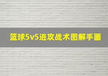 篮球5v5进攻战术图解手画