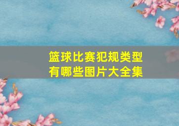 篮球比赛犯规类型有哪些图片大全集