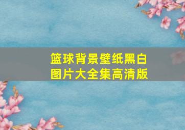 篮球背景壁纸黑白图片大全集高清版