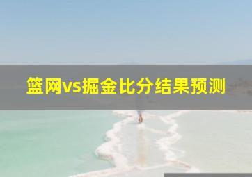 篮网vs掘金比分结果预测