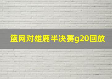 篮网对雄鹿半决赛g20回放