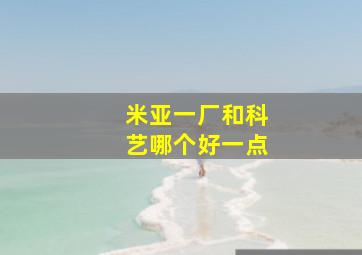 米亚一厂和科艺哪个好一点