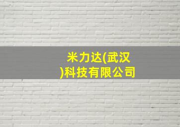 米力达(武汉)科技有限公司