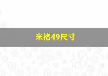 米格49尺寸