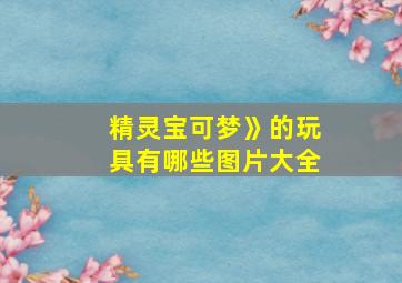 精灵宝可梦》的玩具有哪些图片大全