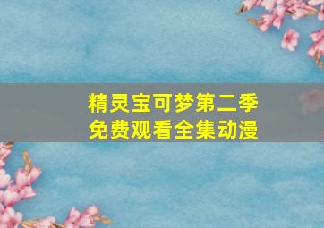 精灵宝可梦第二季免费观看全集动漫