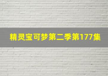 精灵宝可梦第二季第177集