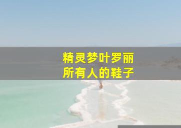 精灵梦叶罗丽所有人的鞋子