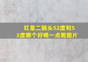 红星二锅头52度和53度哪个好喝一点呢图片