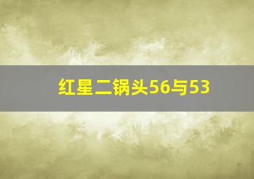 红星二锅头56与53