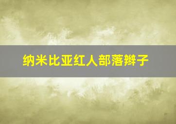 纳米比亚红人部落辫子