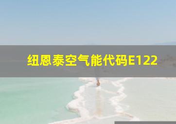 纽恩泰空气能代码E122