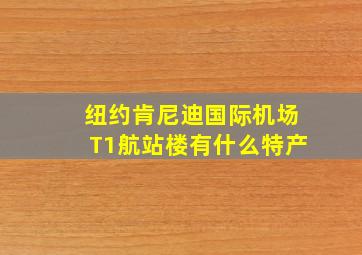 纽约肯尼迪国际机场T1航站楼有什么特产