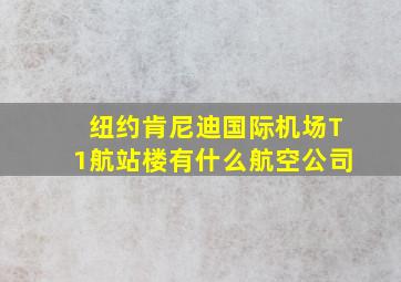 纽约肯尼迪国际机场T1航站楼有什么航空公司