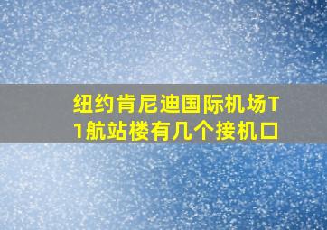 纽约肯尼迪国际机场T1航站楼有几个接机口