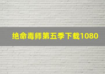 绝命毒师第五季下载1080