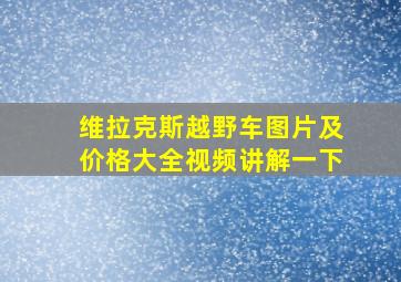 维拉克斯越野车图片及价格大全视频讲解一下