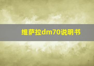 维萨拉dm70说明书