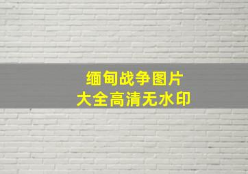 缅甸战争图片大全高清无水印