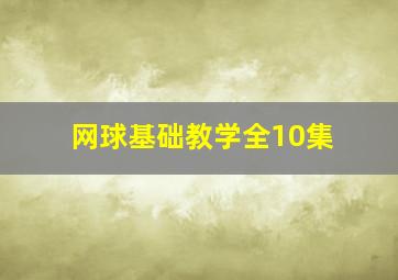 网球基础教学全10集