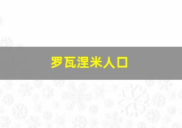 罗瓦涅米人口