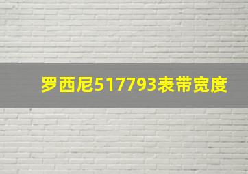 罗西尼517793表带宽度