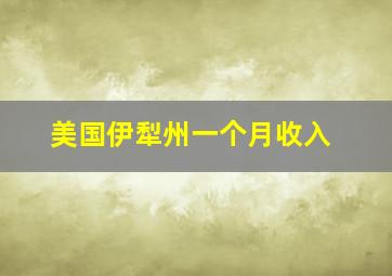 美国伊犁州一个月收入