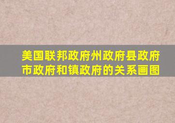 美国联邦政府州政府县政府市政府和镇政府的关系画图