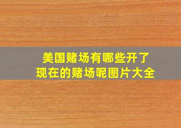 美国赌场有哪些开了现在的赌场呢图片大全